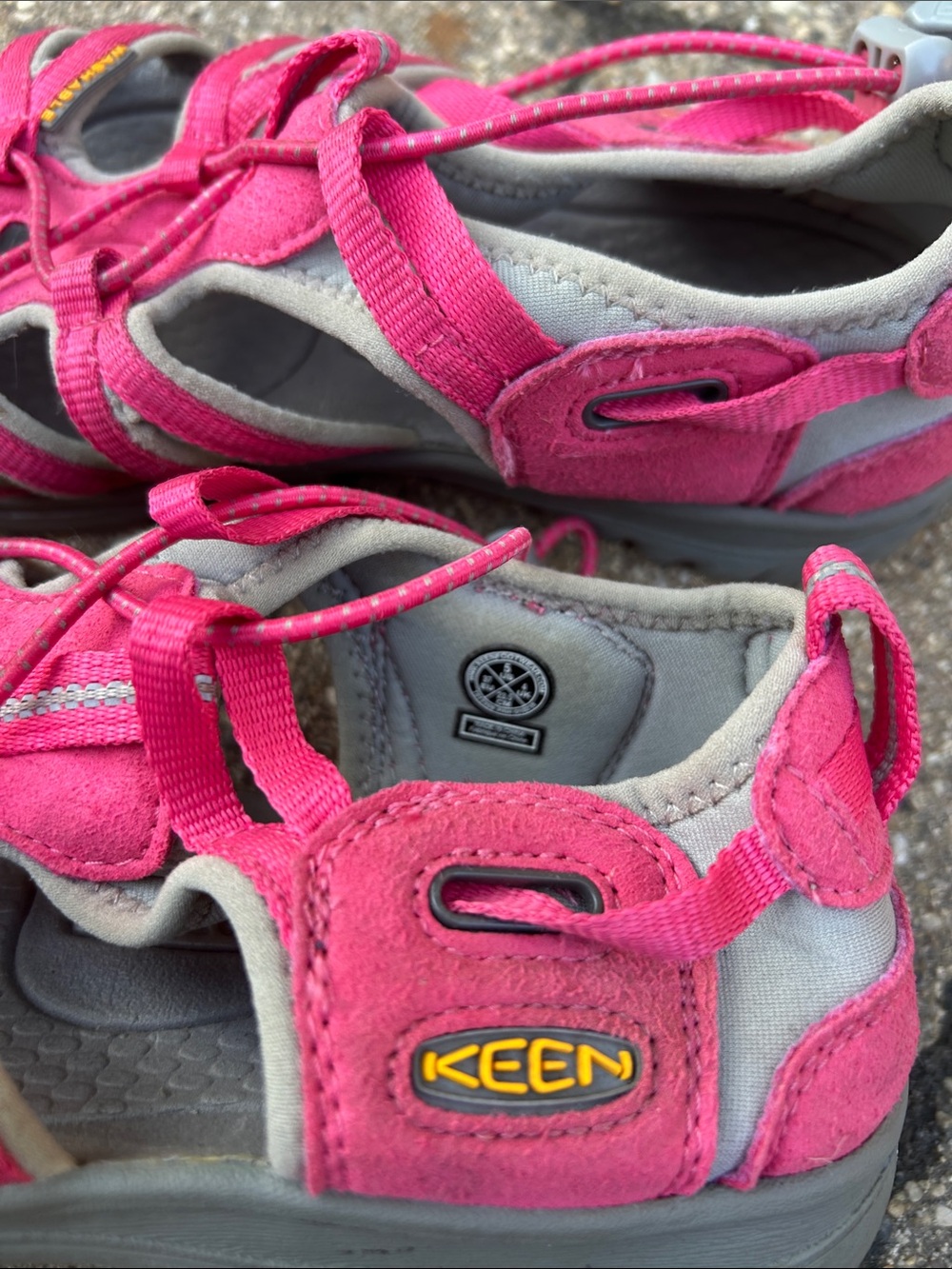Keen Pink and Gray Women's Closed-Toe Sport Sandals - Picture 3 of 7